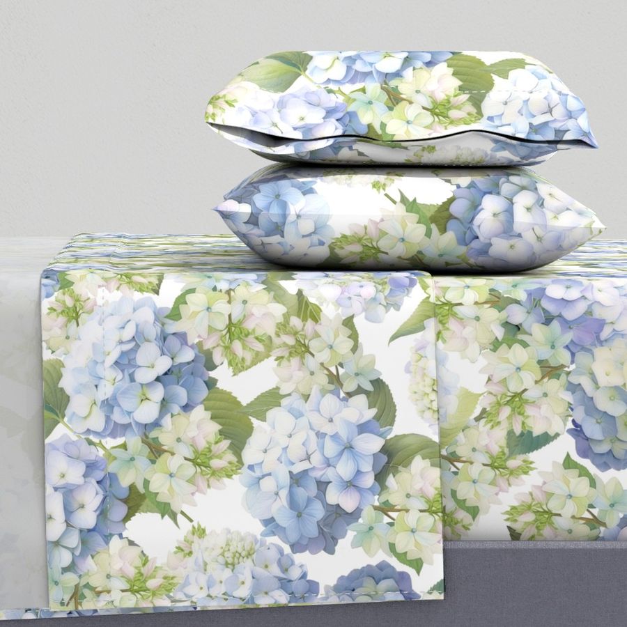 Hydrangea Square Pillow