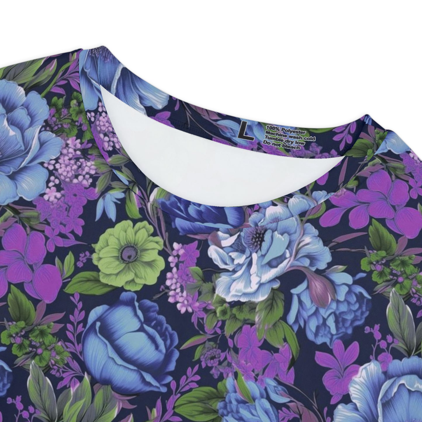 Purple & Denim Floral Go Everywhere Crew Neck T-Shirt