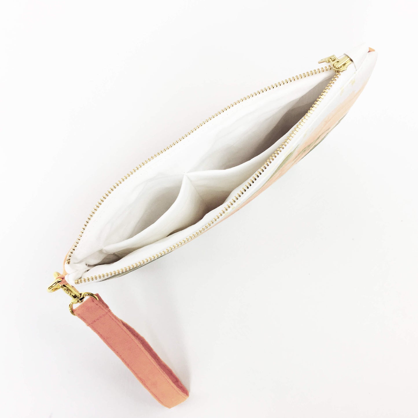 Pink Mum Wristlet - Velvet/VeganSuede - UndertheLeafDesigns.com