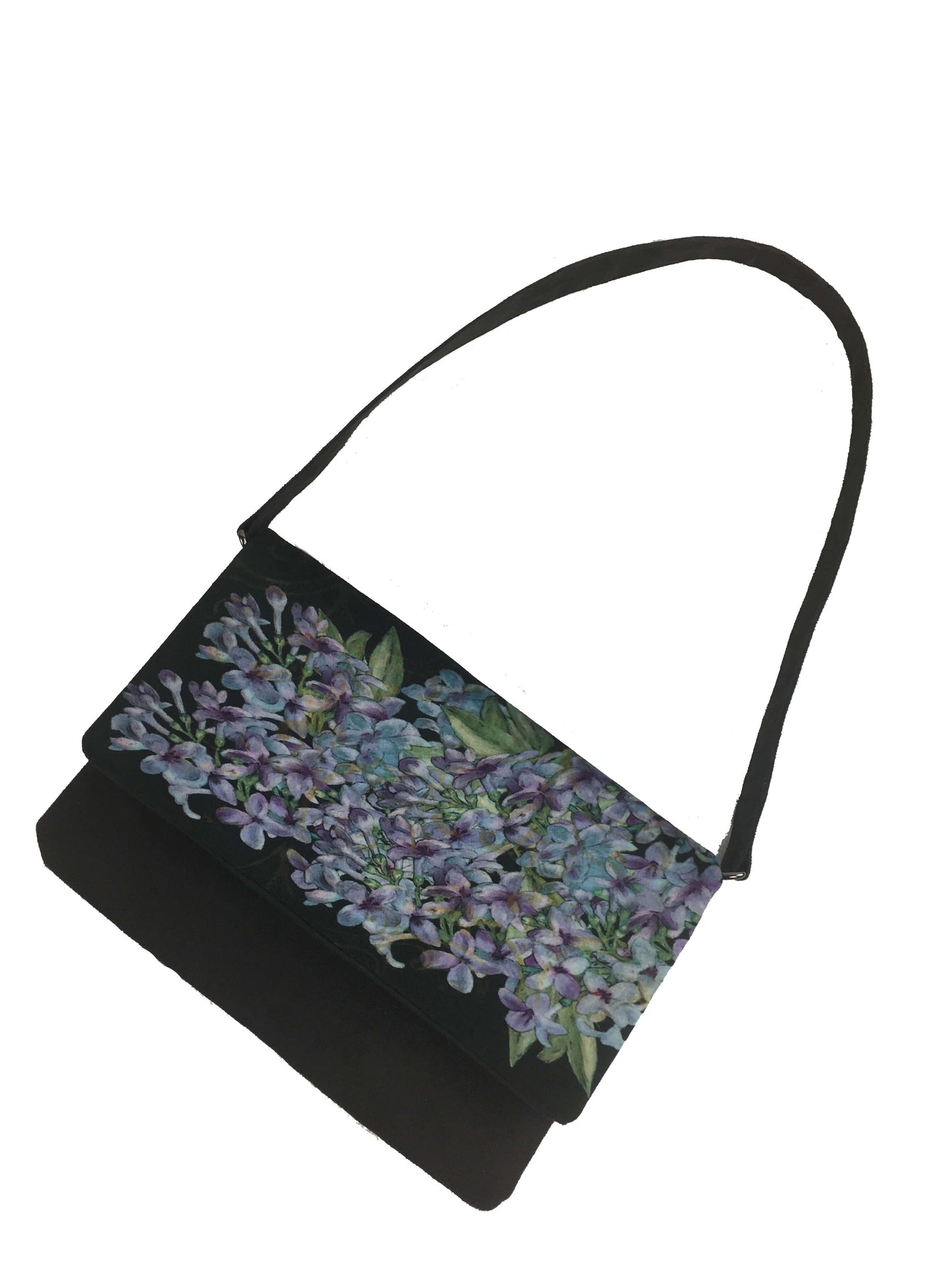 Lilac Clutch/Crossbody/Shoulder Bag in Velvet/VeganSuede - UndertheLeafDesigns.com