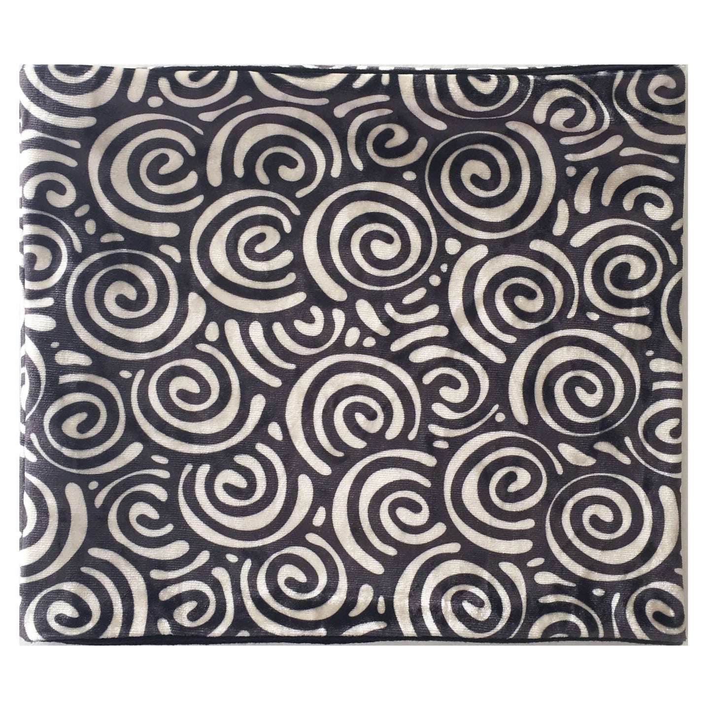 Cream & Black, Versatile Scarf, Headband, HatBand, Neck Warmer, Ladies Scarf, Velour Scarf, Designer Gaiter,Velour/Silky Soft Knit