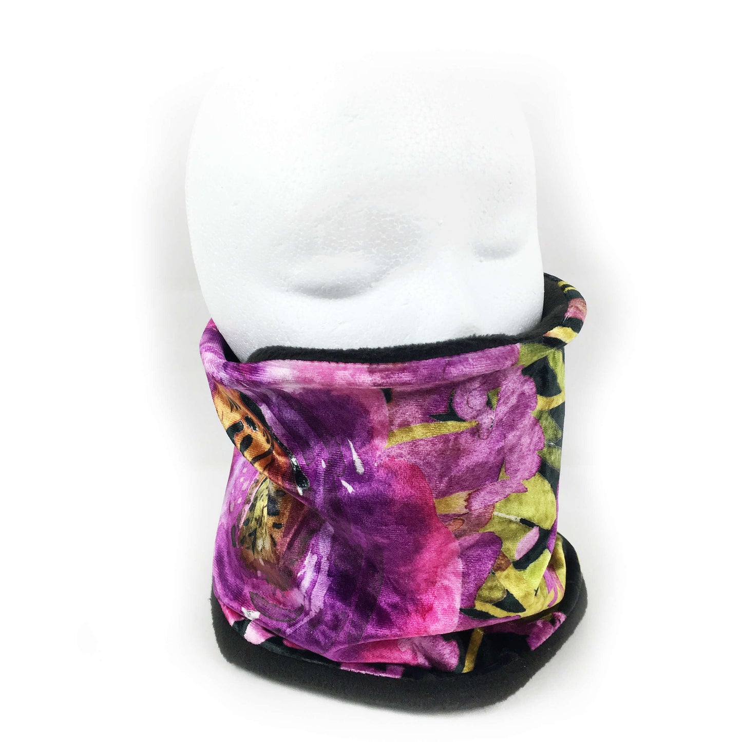 Bright Purple Neck Scarf, Woman Scarf,Fleece scarf, Fleece Neckwarmer, ladies scarf, artist scarf, Headband, Cowl scarf, face warmer