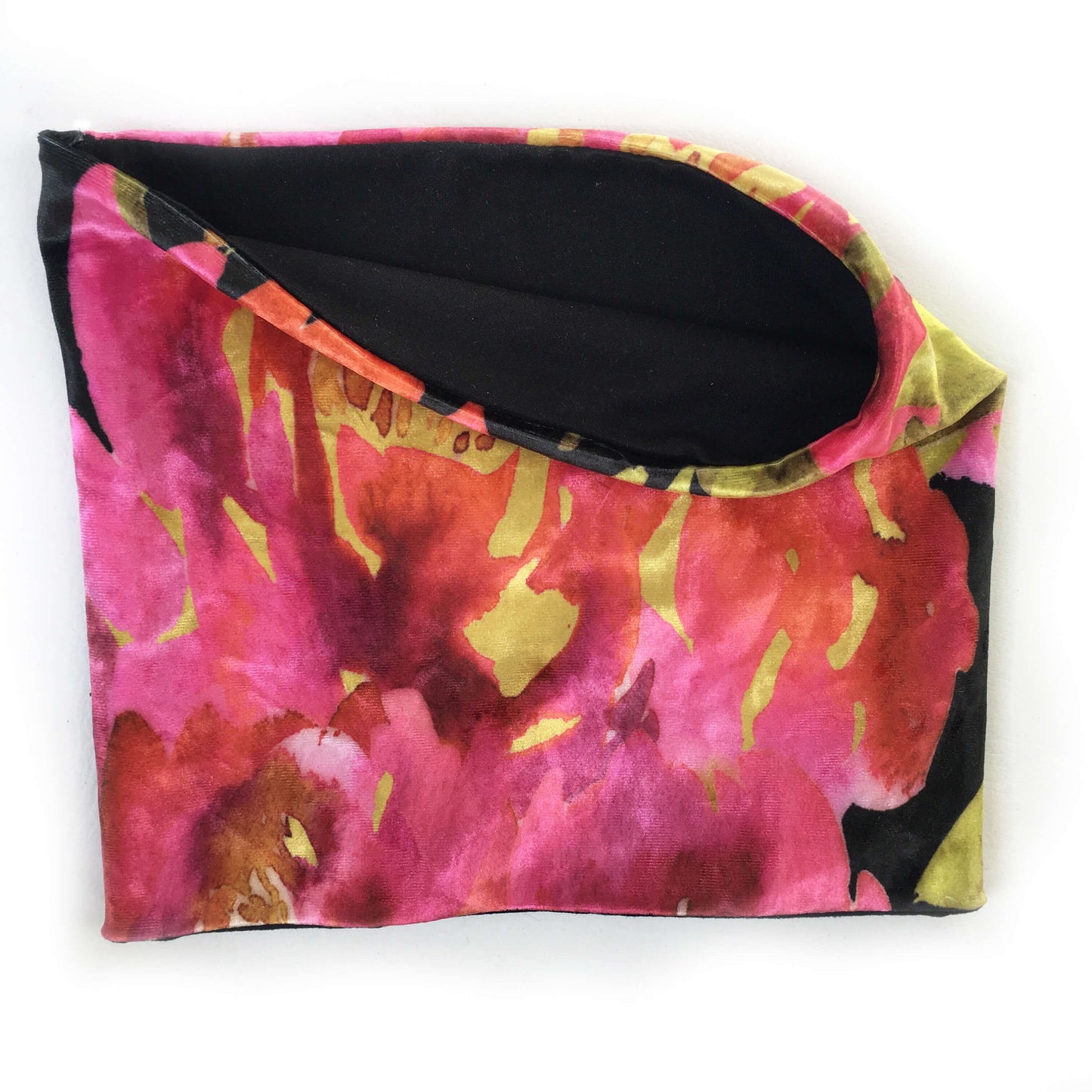 Abstract Watercolor, Versatile Scarf, Headband, HatBand, Neck Warmer, Ladies Scarf, Velour Scarf, Designer Gaiter,Velour/Silky Soft Knit