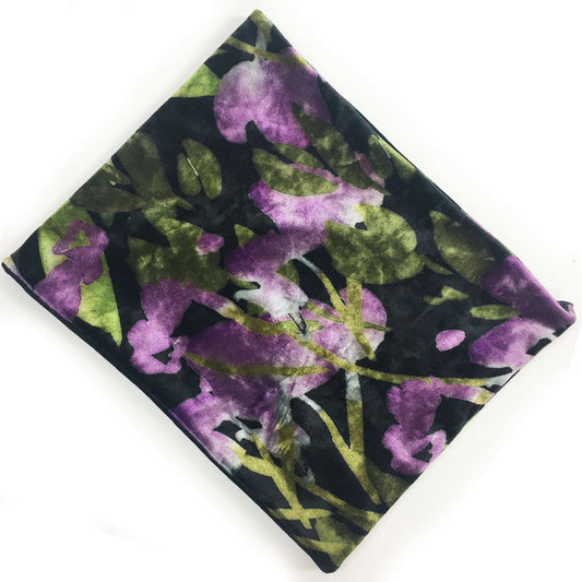 Abstract Leafs, Versatile Scarf, Headband, HatBand, Neck Warmer, Ladies Scarf, Velour Scarf, Designer Gaiter, Handpainted and printed Media 1 of 7