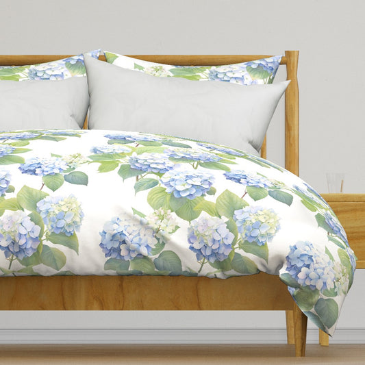 Blue Hydrangeas Duvet Cover