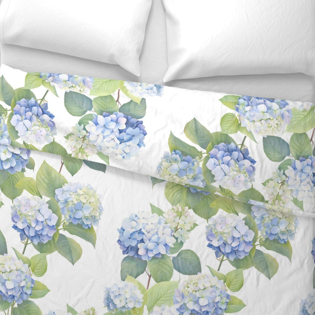 Blue Hydrangeas Duvet Cover