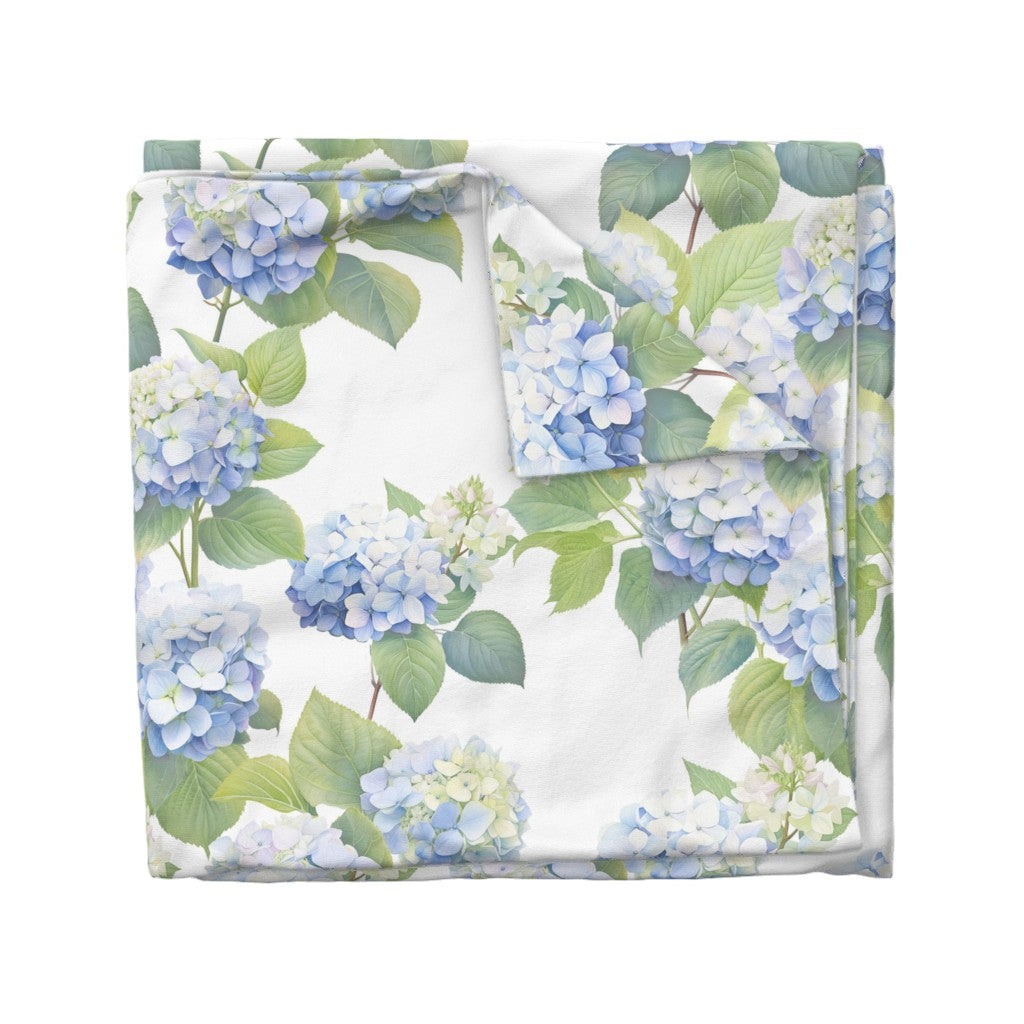 Blue Hydrangeas Duvet Cover