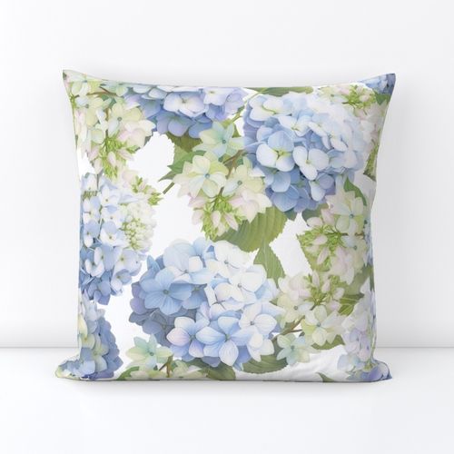 Hydrangea Square Pillow