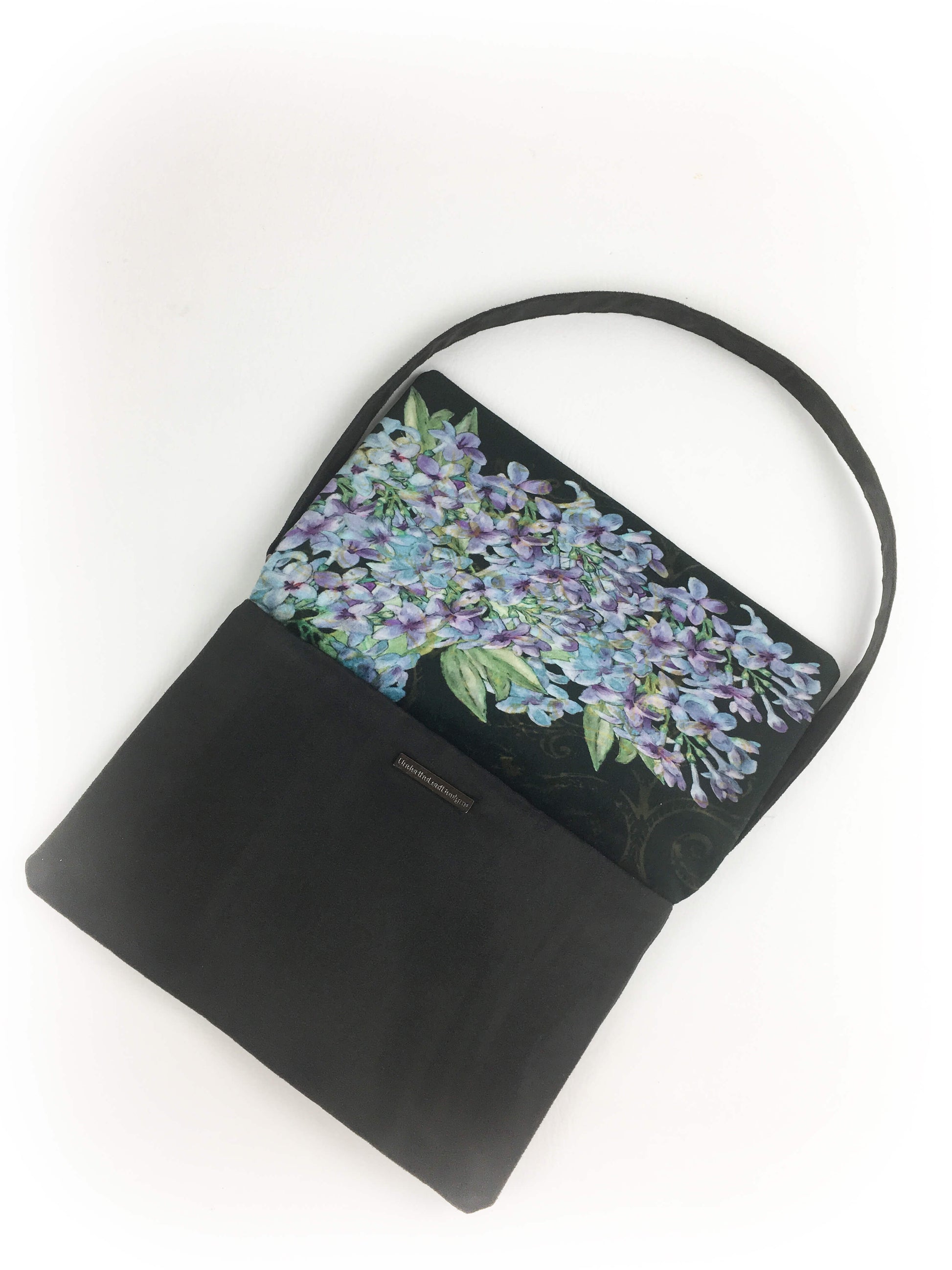 Lilac Clutch/Crossbody/Shoulder Bag in Velvet/VeganSuede - UndertheLeafDesigns.com